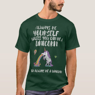 Camiseta Always Be A Cute Unicorn Funny Tee T Horn Love Ho