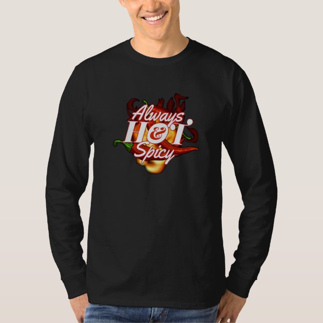 Camiseta Always Hot & Spicy I Pepperoni Scoville Spicy Jala (Anverso)