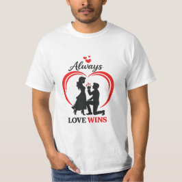 Camiseta Always Love Wins – Romantic Couple T-Shirt