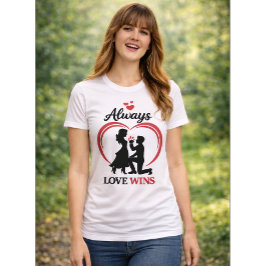 Camiseta Always Love Wins – Romantic Women’s Tee.
