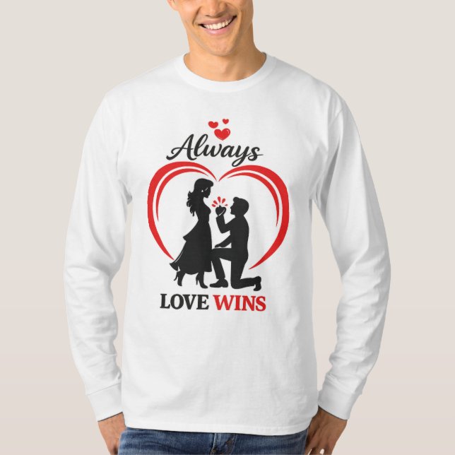 Camiseta Always Love Wins – Unisex Long Sleeve Tee (Anverso)