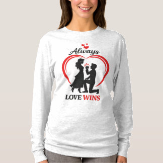 Camiseta Always Love Wins – Valentine Long Sleeve Tee.