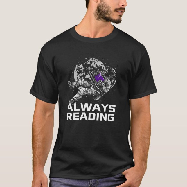 Camiseta Always Reading Bookworm Sayings Book  Quotes Liter (Anverso)