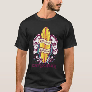 Camiseta Always Surfing Zanzibar Wave Surf Paradise Vacatio