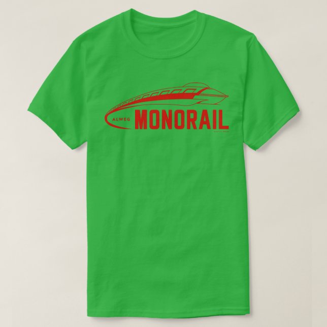 Camiseta Alweg Monorail Vintage Red (Diseño del anverso)