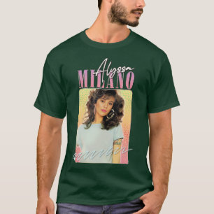 Camiseta Alyssa Milano 80 Estética con estilo