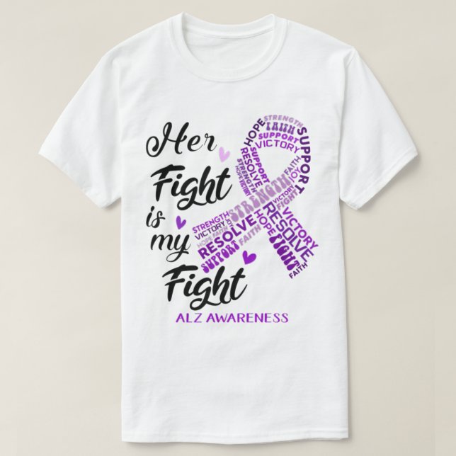 Camiseta Alz Conciencia Su Lucha Es Mi Lucha (Diseño del anverso)