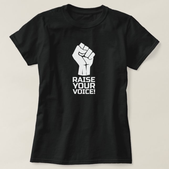 Camiseta ¡Alza Tu Voz 1 W (Diseño del anverso)