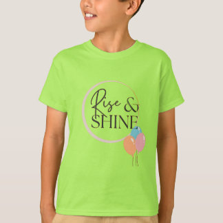 Camiseta Alza y Brilla Escritura Linda con Sol