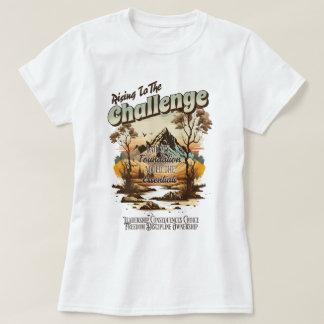 Camiseta Alzándose al desafío de la escuela local de la com