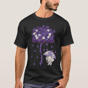 Camiseta Alzheimer Conciencia, elefante lindo me olvida que