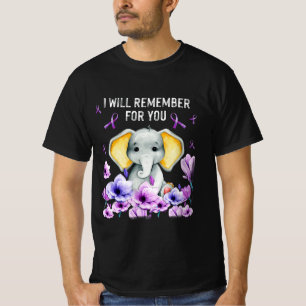 Camiseta Alzheimer Conciencia, elefante lindo recordaré