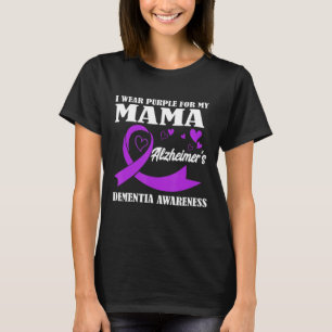 Camiseta Alzheimer_s Y Dementia Que Uso Púrpura