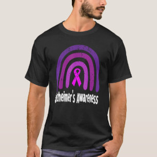 Camiseta Alzheimer's Awareness Alzheimers Purple Rainbow C