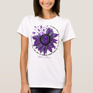 Camiseta Alzheimer'S Awareness Awareness Sunflower Flower W
