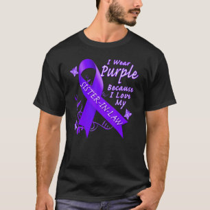 Camiseta Alzheimers De Cinta Púrpura Que Uso Para Sist
