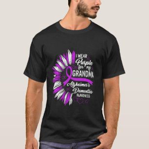 Camiseta Alzheimer's Dementia Awareness I Wear Purple For M