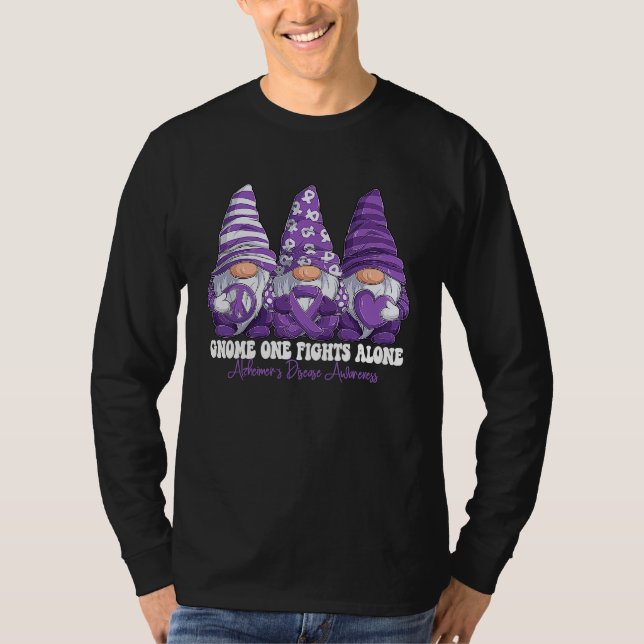 Camiseta Alzheimer's Disease Awareness Month Purple Ribbon  (Anverso)