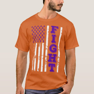 Camiseta Alzheimers Enfermedad lucha contra la bandera esta