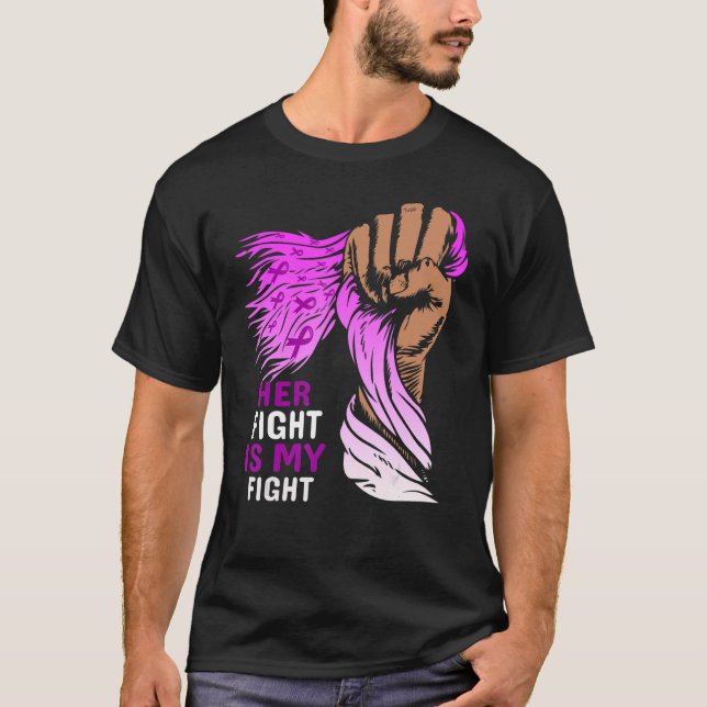 Camiseta Alzheimers Prendas de sensibilización Su lucha es  (Anverso)