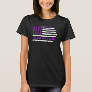 Camiseta Alzheimers púrpura concientización guerrero de la 