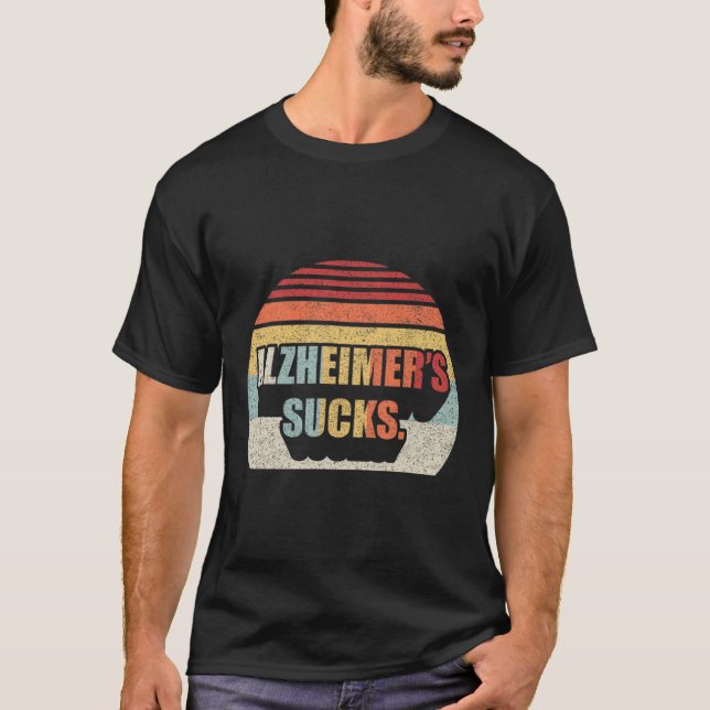 Camiseta Alzheimers retro Awaren por enfermedad de Alzheime (Anverso)