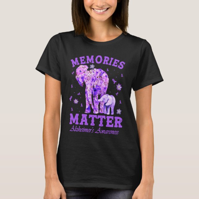 Camiseta Alzheimeru2019s Awareness Memories Matter Purple E (Anverso)