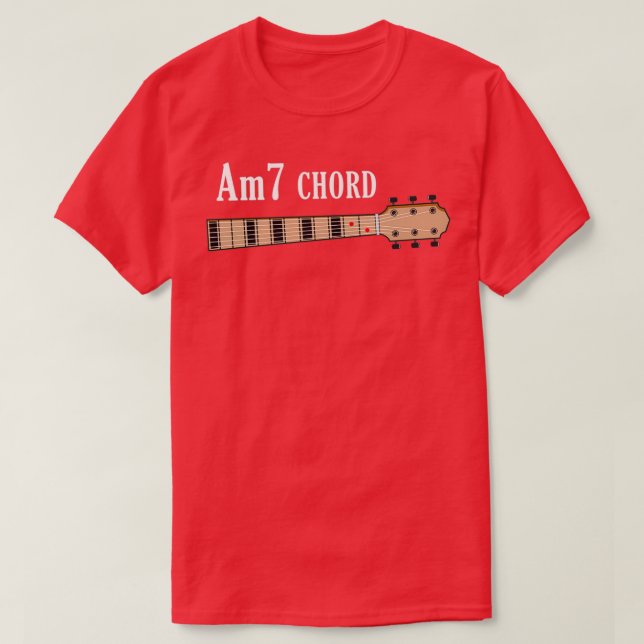 Camiseta Am7 Guitar Chord (Diseño del anverso)