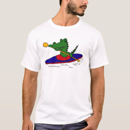 Camiseta AM cocodrilo divertido Kayaking