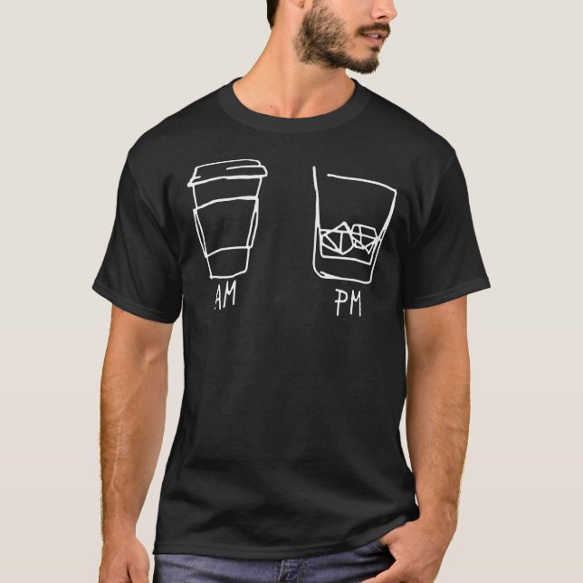 Camiseta AM Coffee PM Win 7 (Anverso)