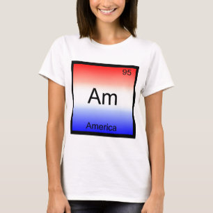 Camiseta Am - Símbolo del Elemento Químico de América Diver