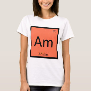 Camiseta Am - Tabla Periódica de Química Animación Anime