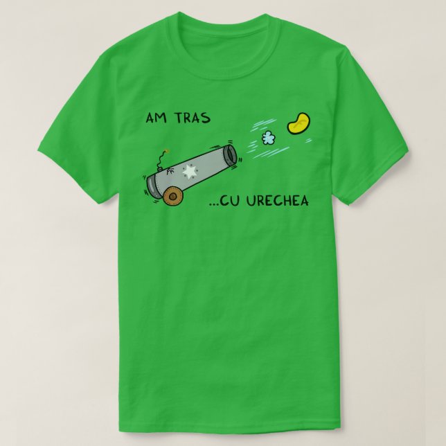 Camiseta Am tras cu urechea (Diseño del anverso)