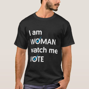 Camiseta Am Woman Watch Me Vota 2024 Blue Wave Vote