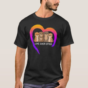 Camiseta Ama a Cada Nutria Día de San Valentín Antiracismo 