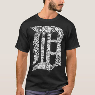 Camiseta Ama a Detroit &quot;D&quot; con nombres de calles 