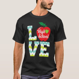 Camiseta Ama a estudiante de secundaria de grado de profeso