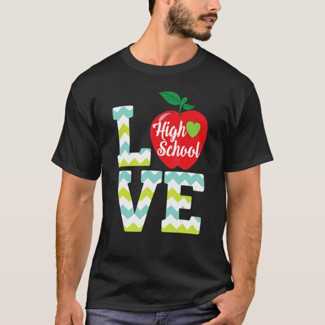 Camiseta Ama a estudiante de secundaria de grado de profeso (Anverso)
