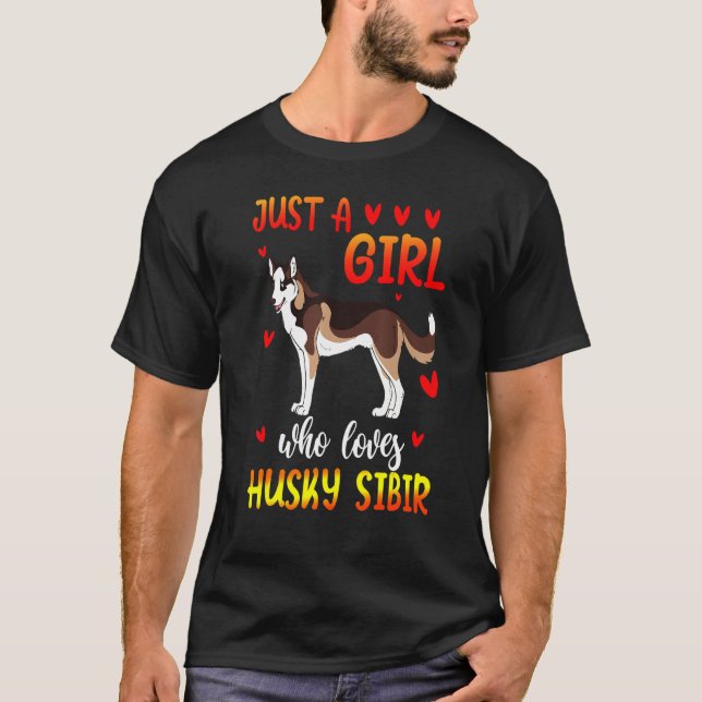 Camiseta Ama a Husky Sibir Dog (Anverso)