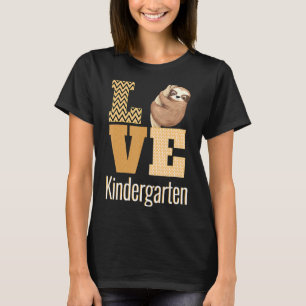 Camiseta Ama A La Maestra Infantil De Kindergarten Sloth De