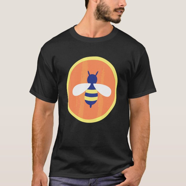 Camiseta Ama A Las Abejas Hippies 70s (Anverso)