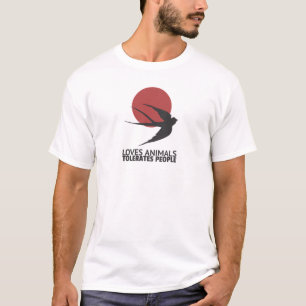 Camiseta Ama a los animales tolerar