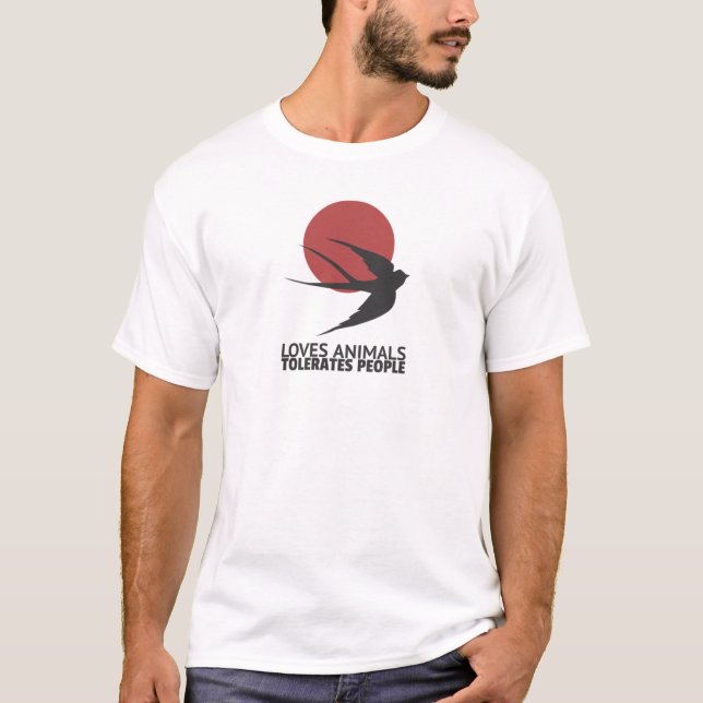 Camiseta Ama a los animales tolerar (Anverso)