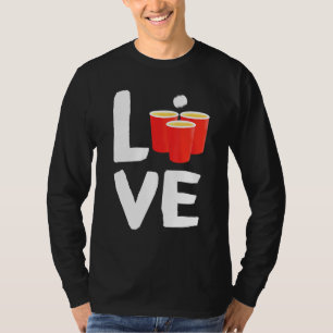 Camiseta Ama A Los Jugadores De Beer Pong Idea Única De Beb