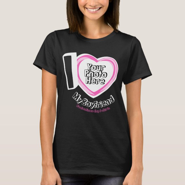 Camiseta Ama a Noyfriend con Photo Newds Weds Bff (Anverso)