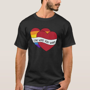 Camiseta Ama a quien Quieras Frase Inspiradora de Orgullo L