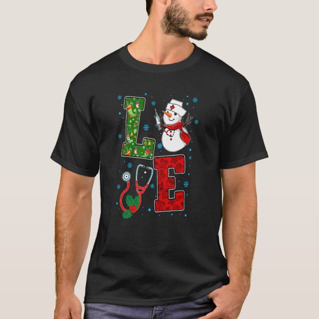 Camiseta Ama a Snowman el divertido día de los Navidades de (Anverso)