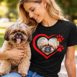 Camiseta Ama a tu bebé peludo Foto Amante de los perros