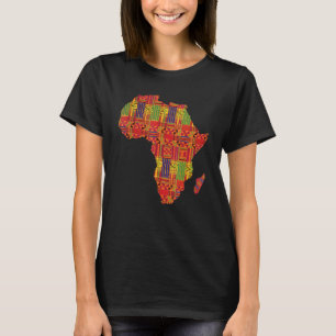 Camiseta Ama África Tierra Africana Mapa Orgullo Mes de la 