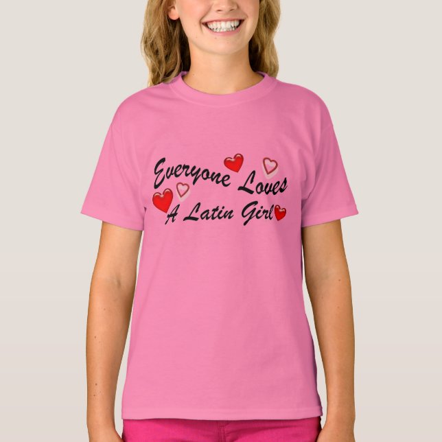 Camiseta Ama al Chica latino (Anverso)
